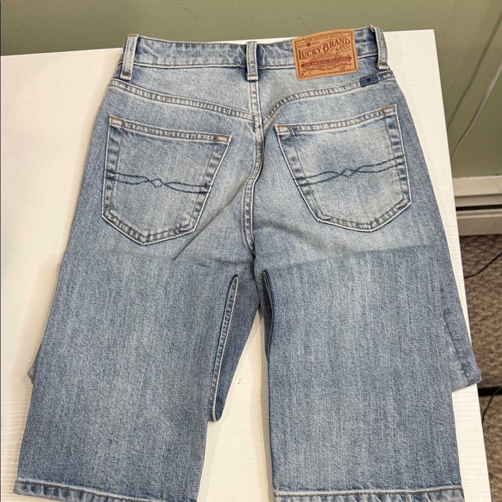 Luck Brand size 0/25 boho embroidered knee patch jeans - Picture 6 of 6